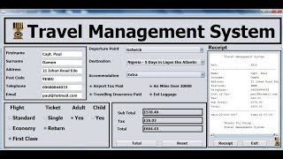 How to Create Travel Management System in Java NetBeans - Full Tutorial screenshot 1