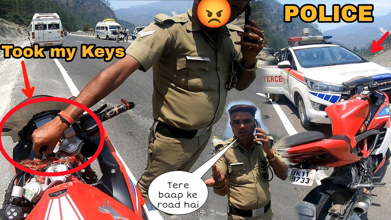 Bike Caught by Interceptor police for loud exhaust 😱 || Bike Seized or not ?