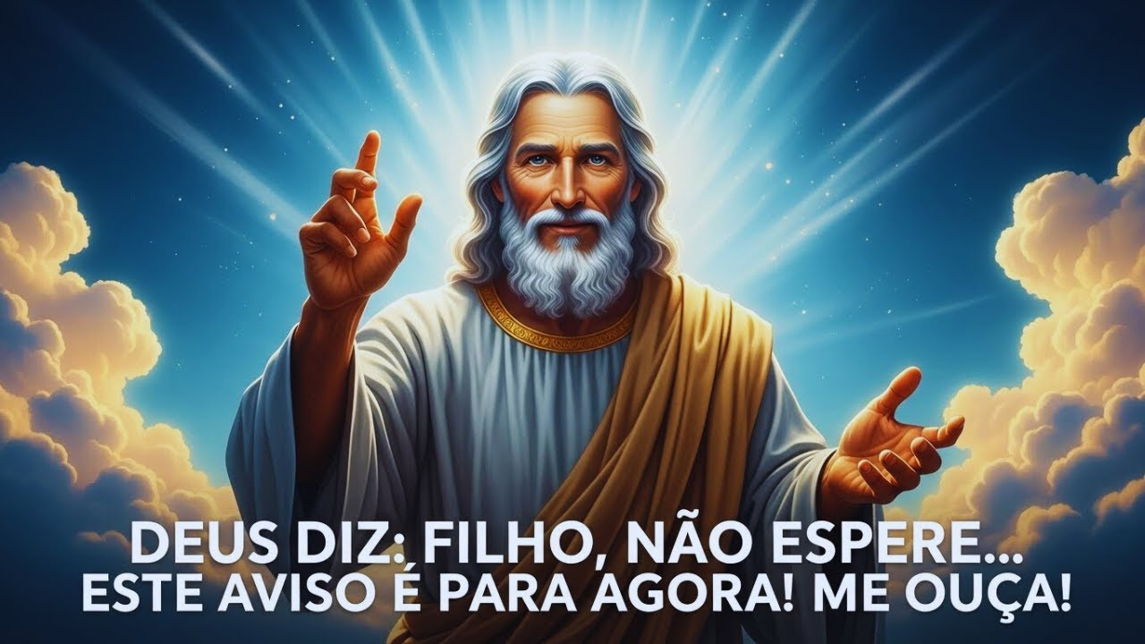 DEUS DIZ: FILHO, NÃO ESPERE… ESTE AVISO É PARA AGORA! ME OUÇA!
