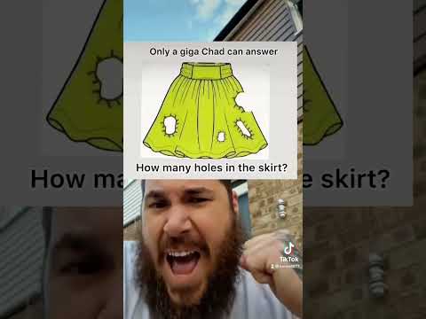 How many holes are in the Skirt #shorts #mindgame #eyetest - YouTube