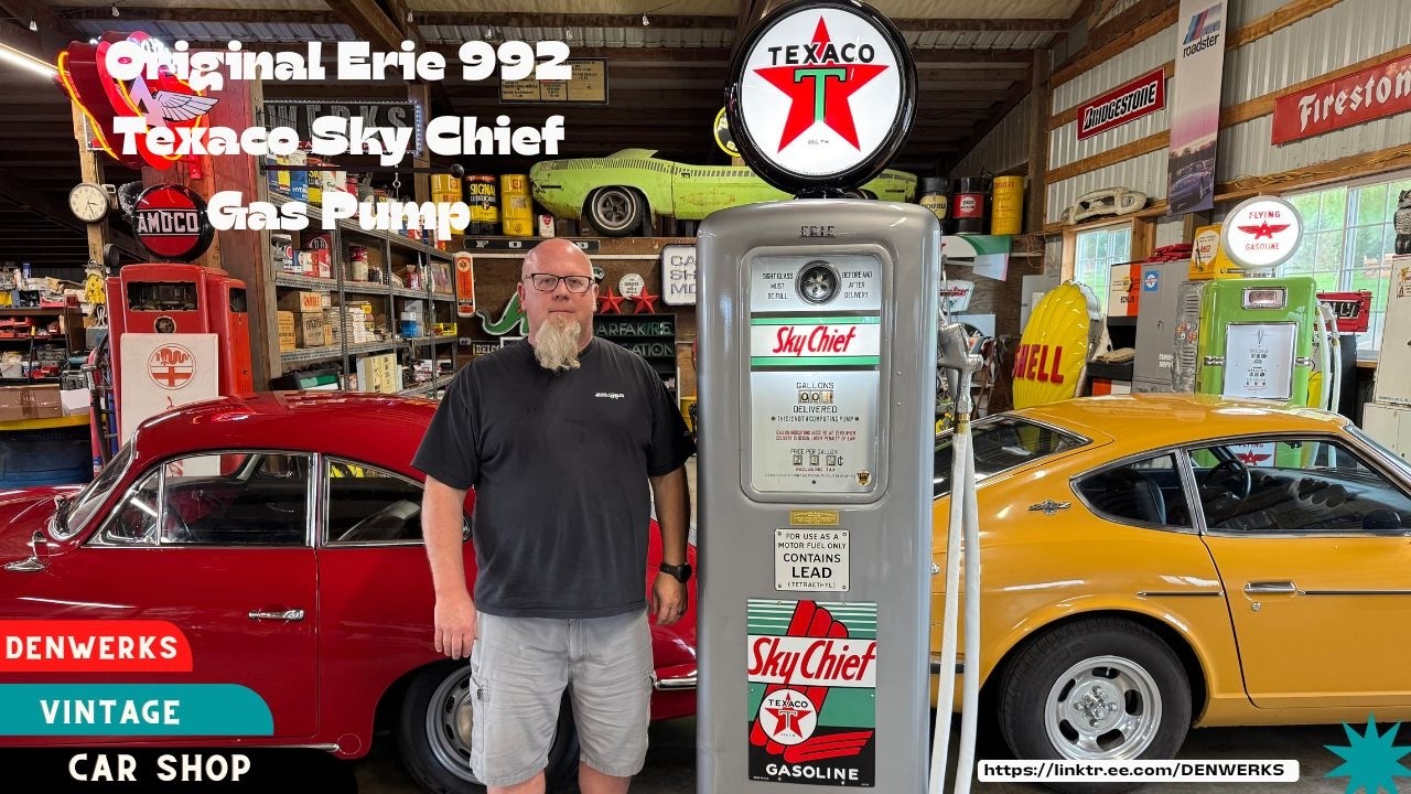 1940's-1950's Erie 992 Gas Pump Texaco Sky Chief - Denwerks - YouTube