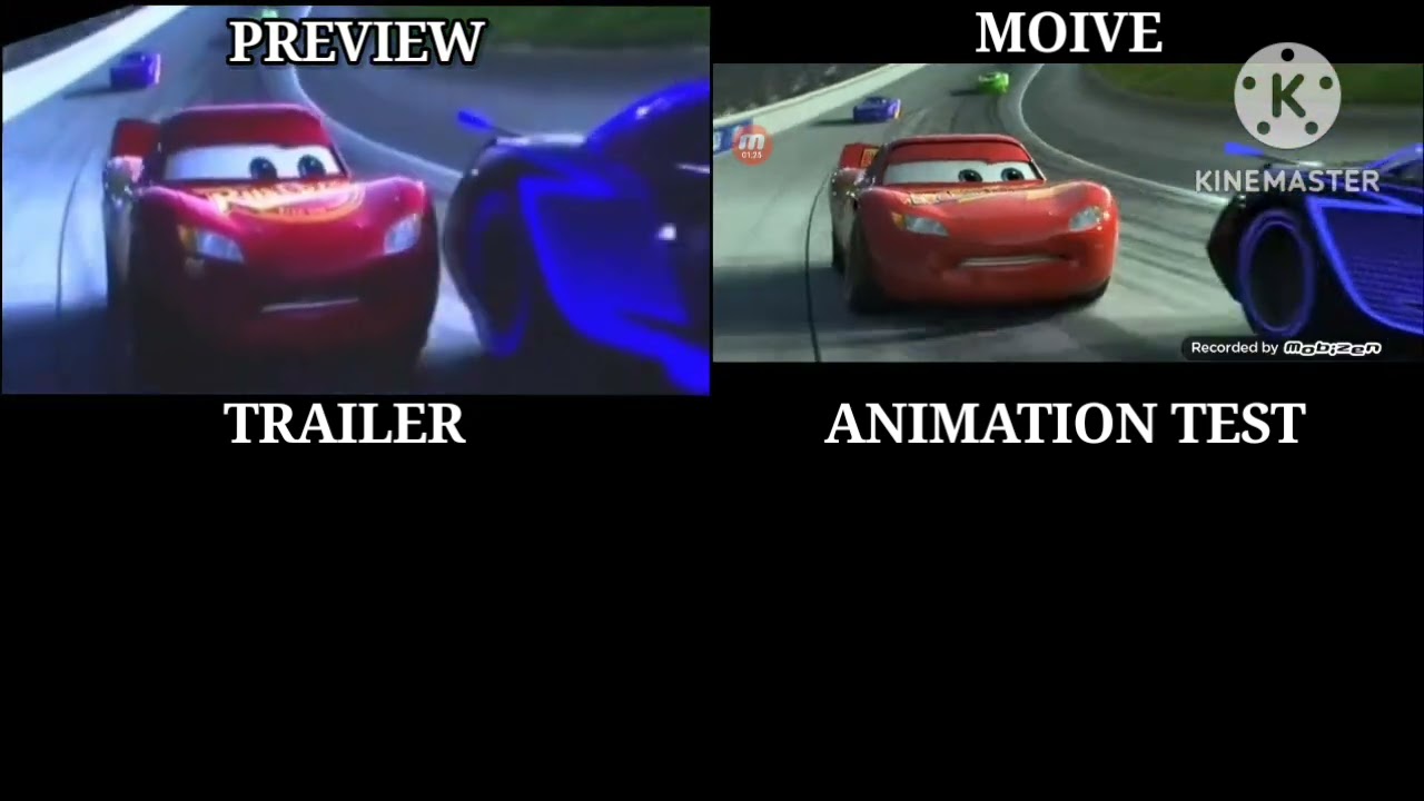 Different types of version in lightning McQueen crash