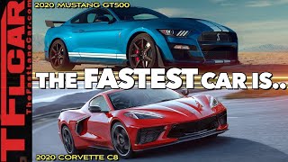 2020 C8 Corvette VS 2020 Ford Mustang GT500 Head To Head On The Track