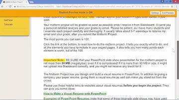Midterm Project Overview - PowerPoint Class, MCC