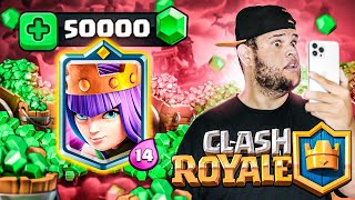 Clash Royale: GASTEI 50 MIL GEMAS E COLOQUEI A RAINHA ARQUEIRA NO LVL 14 ‹ EduKof Games ›