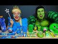 Blue Food vs Green Food Challenge 그린 블루 푸드 챌린지 Elsa Frozen vs Hulk Mukbang MUKACHU