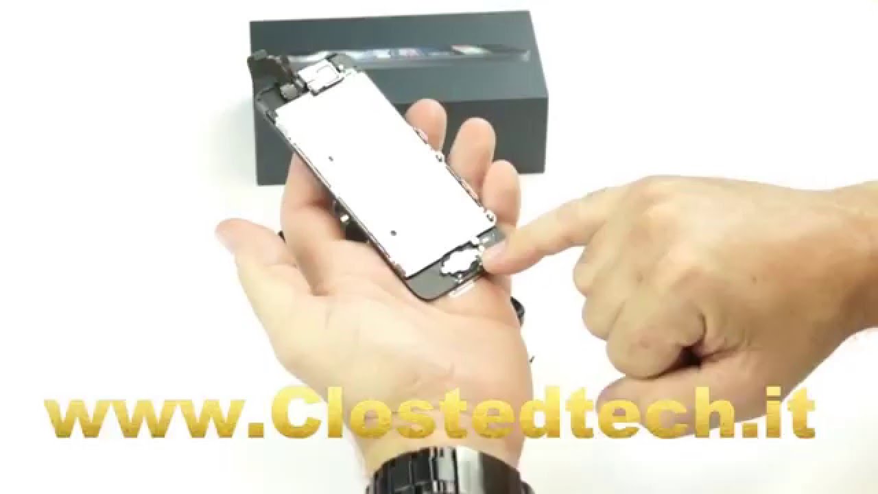 Touch Screen Di Ricambio Per IPhone 5, LCD Premium, Colore Nero, Nuovo
