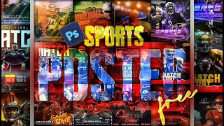 🔥 Stunning Sports Flyer Templates Download for Free! | Create Stunning Sports Posters Tutorial 👍 Update
