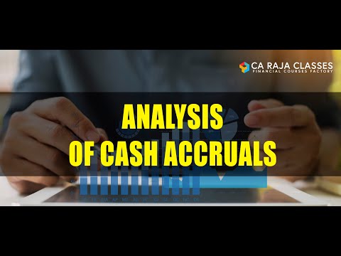 Analysis of Cash Accruals | Performance and Financial Indicators Analysis in Loan Proposal
