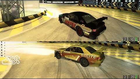 Project Torque: Drift handling in mission (top) vs drift mode