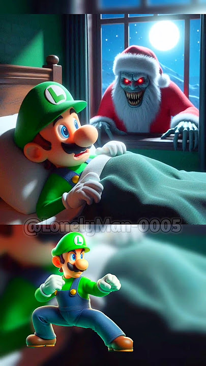 Mario's team is haunted by a Santa claus ghost #part2 #shorts #mario #memes #mariobros #supermario