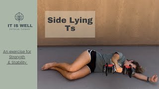 Sidelying Ts - Dumbbell - eccentric