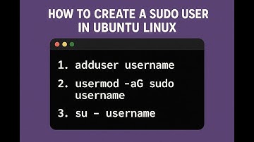 How to create a sudo user in Ubuntu Linux
