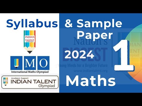 IMO International Maths Olympiad Indian Talent Olympiad Sample Paper ...