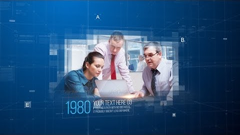 Grid Space Slideshow (After Effects template)