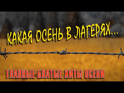 КАКАЯ ОСЕНЬ В ЛАГЕРЯХ | Главные блатные хиты осени | Русский Шансон