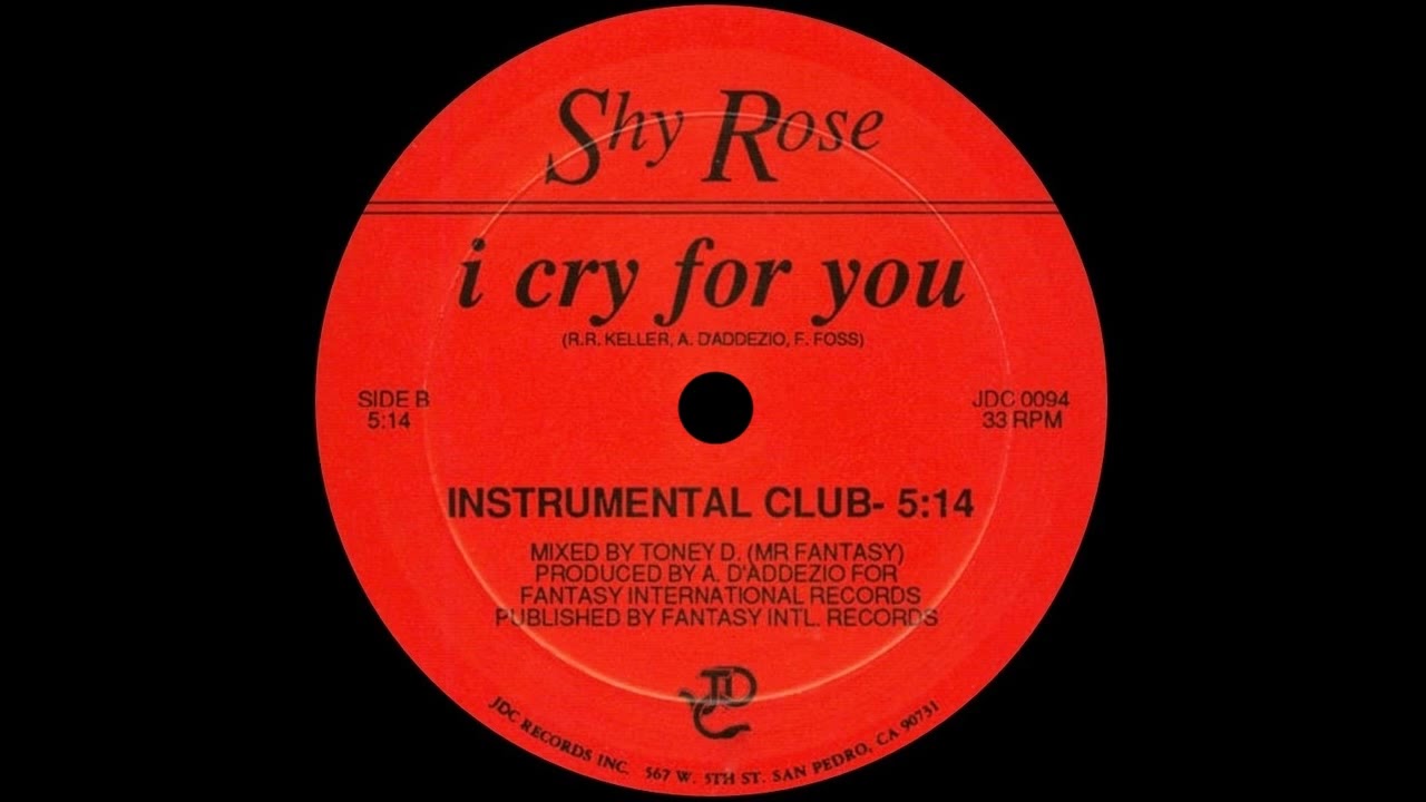 Shy Rose - I Cry For You (Instrumental Club Mix) 1987 - YouTube