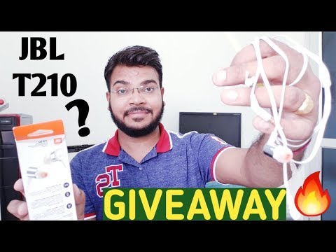 JBL T210 Earphone⚡ Unboxing + GIVEAWAY🔥🔥 || Android Guruji ||