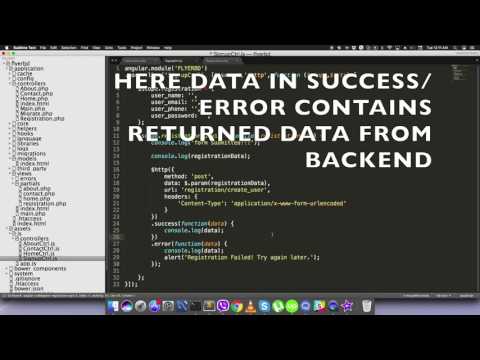 Angular Codeigniter Registration | Part 2