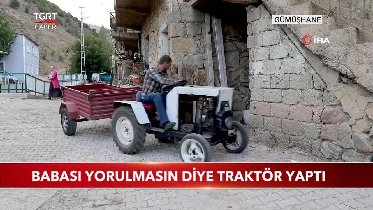 Babası Yorulmasın Diye Traktör Yaptı