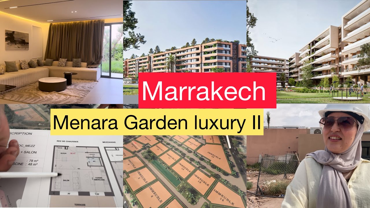 عنشارك معكم اكبر مشروع فمراكش مع زيارة حصرية لأشغال Menara Garden LuxuryII