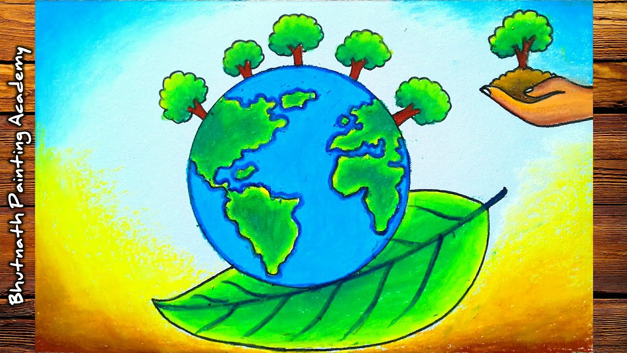 earth day drawing - YouTube