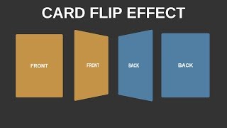Card Flip Effect (HTML & CSS)