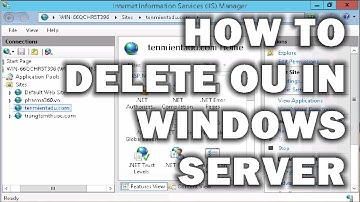 HOW TO DELETE OU IN WINDOWS SERVER