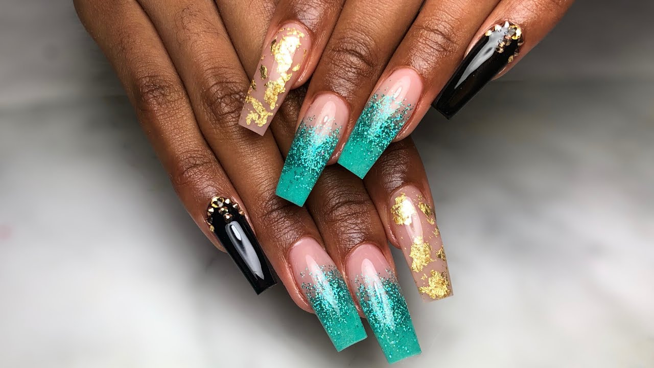 HOW TO: Free Style Acrylic Nails Tutorial *Refill START to FINISH*