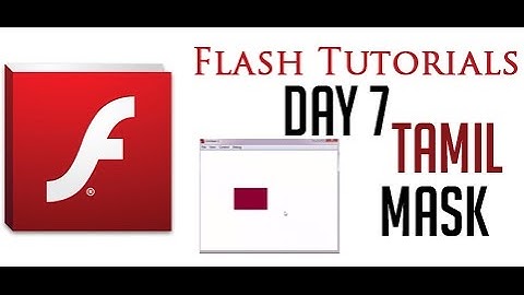 Flash tutorial step by step tamil day 7 Mask