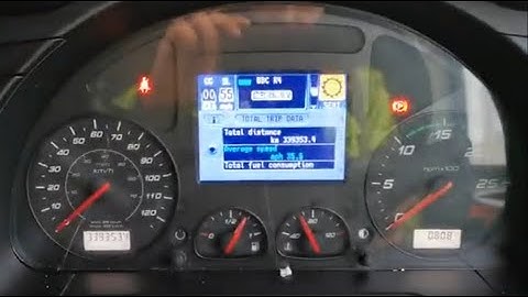 How do I reset my IVECO lorry trip data