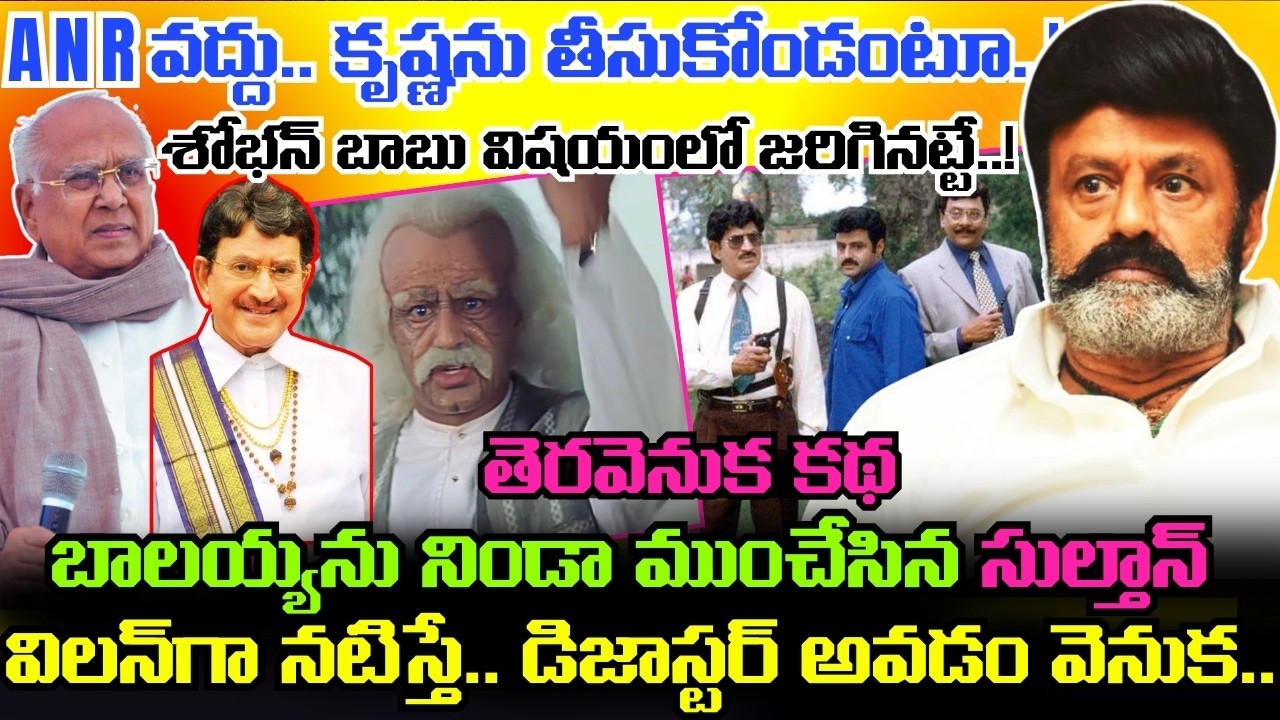 SULTAN Movie కథ విని KRISHNA గారు పెట్టిన కండీషన్ ఏంటి..? BALAYYA విలన్‌గా చేసినా FLOP అవడం వెనుక..!