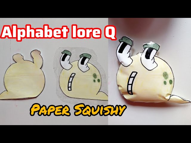 DIY alphabet lore letter kpaper squishy  Easy tutorial step by step 😍💖  