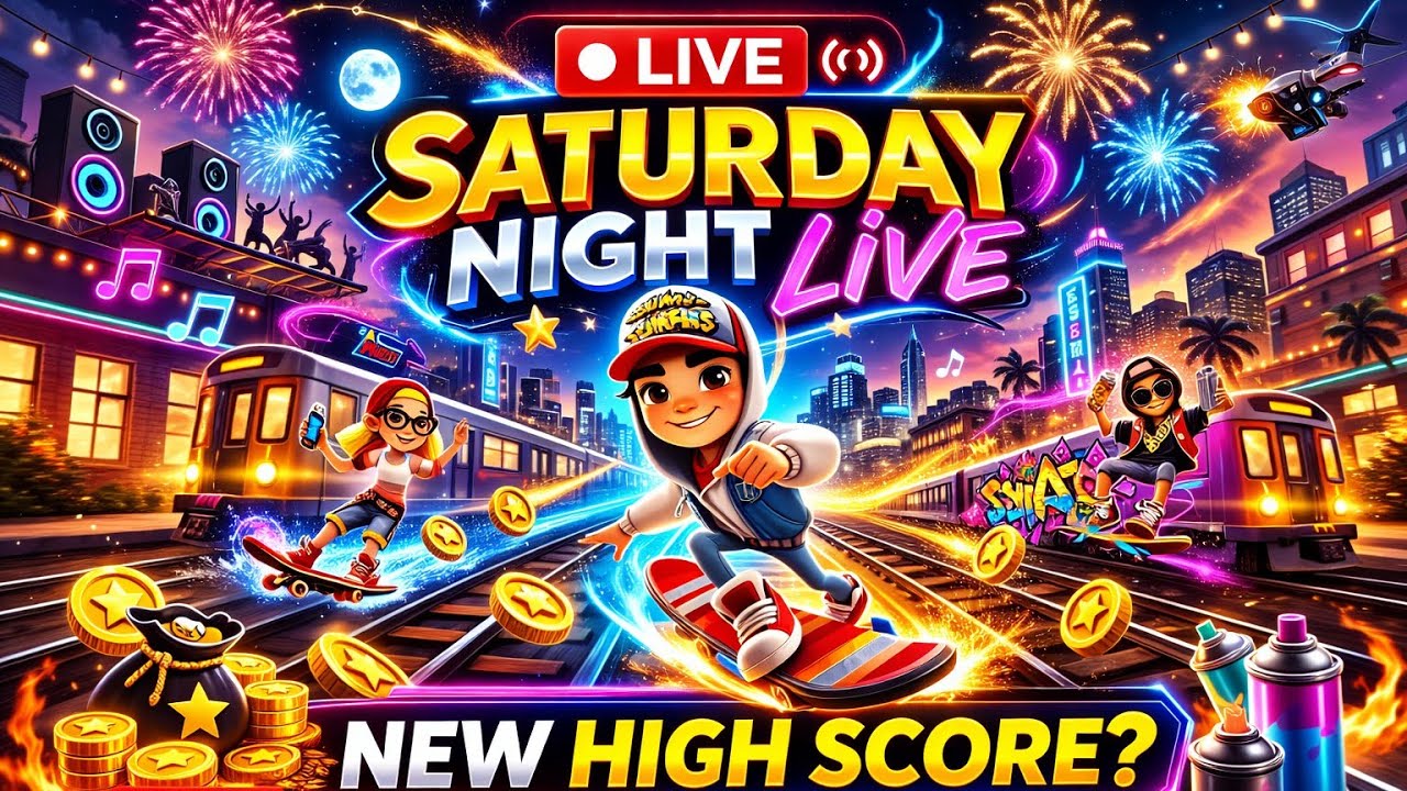 Subway Surfers Saturday Night LIVE 🌙🔥 | High Score Run