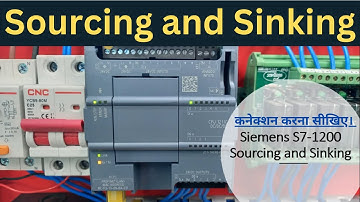 Siemens PLC के कनेक्शन करना सीखिए। Sourcing and Sinking | Learn EEE