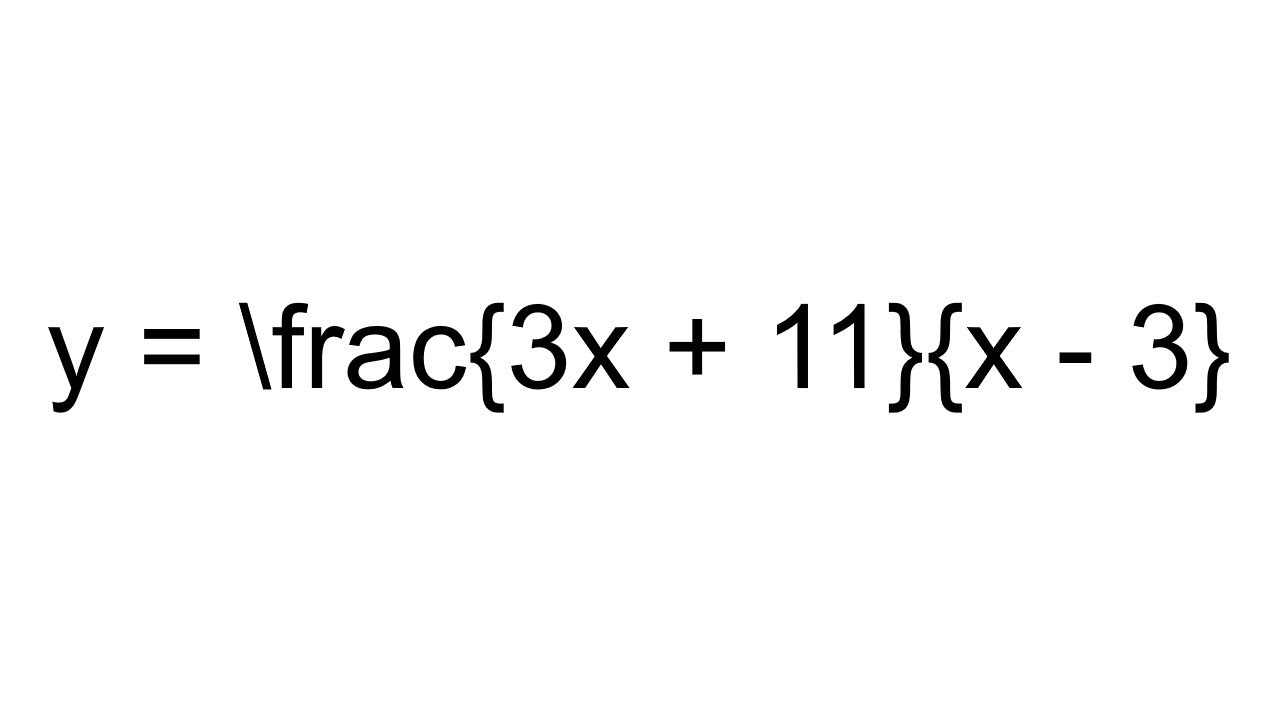 y-frac-3x-11-x-3-youtube