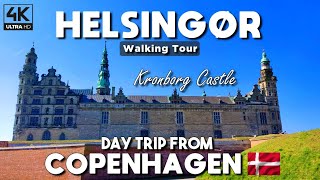 [4K] WALKING FROM HELSINGØR (ELSINORE) TO HAMLET`S KRONBORG CASTLE - COPENHAGEN DAY TRIP