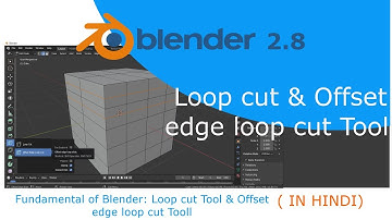 loop cut tool and offset edge loop cut tool | Blender 2.8 fundamental tutorial