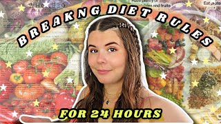 CHALLENGING DIET CULTURE RULES FOR 24 HOURS | fear foods!
