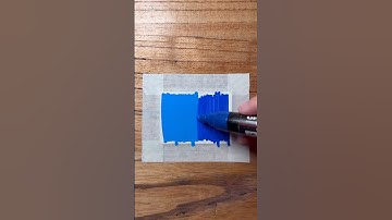 Blue Gradient Using Paint Markers! 🎨 #hack #art #tutorial