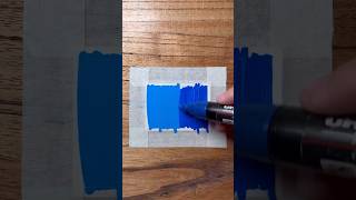 Blue Gradient Using Paint Markers! 🎨 #Hack #Art #Tutorial