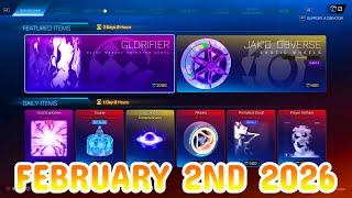 Rocket League Item Shop Daily 2Nd February 2026