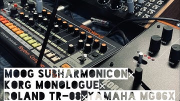 MOOG SUBHARMONICON / KORG MONOLOGUE / ROLAND TR-08 / YAMAHA MG06X 【#2】Royalty Free Music