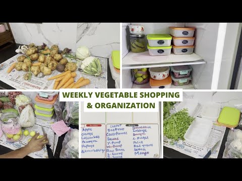 Weekly Veggies Organization | How I store vegetables in fridge | In Tamil