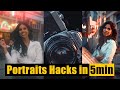 NEW Portrait Hacks on ZERO Budget in 5 Minutes | Creative Photography Tips