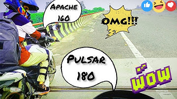 Tvs Apache 160 2v vs Bajaj Pulsar 180 | Strong Battle | Drag Race | Kon Kis per bhari