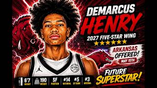 HAWGS OFFER FIVE-STAR MONSTER WING! | Demarcus Henry Arkansas Breakdown