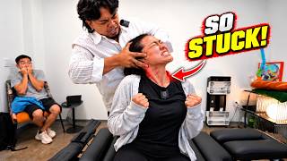HUSBAND **FORCED WIFE** TO GET HER NECK CRACKED! 😱 | Asmr Chiropractic Pain Relief | Dr Tubio