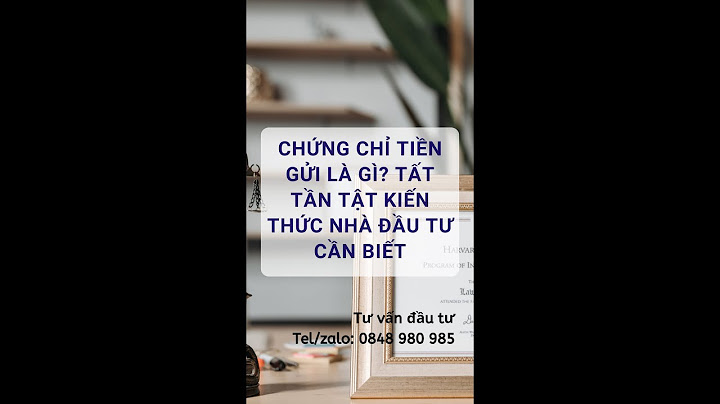 Chứng chỉ tiền gửi ngắn hạn là gì