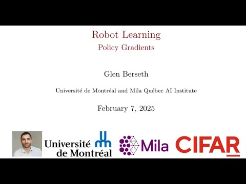 RobotLearning: Scaling PolicyGradients Part 1